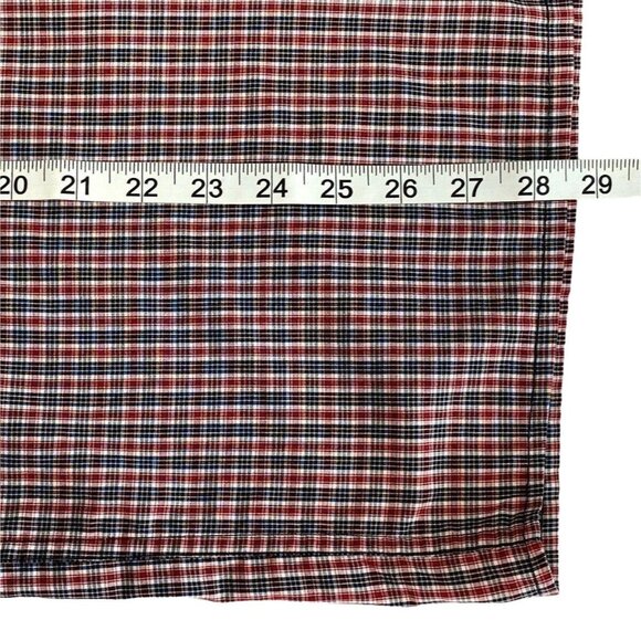 Ralph Lauren Chaps Men's Shirt Sz M Short Sleeve Button Down Red/Black Check - Picture 6 of 8